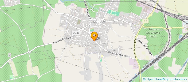 localisation de l'entreprise ORTHOS  MANDUEL