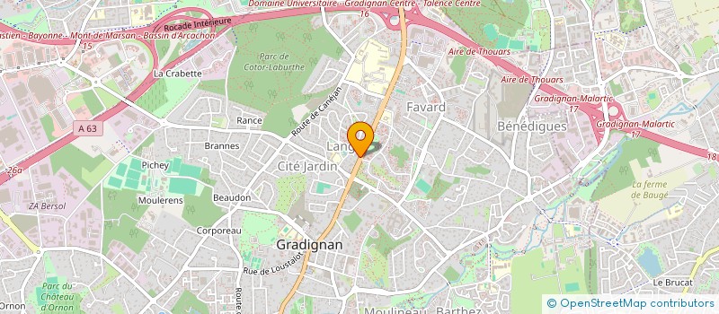 localisation de l'entreprise ORTHOS ASSOCIEES  GRADIGNAN