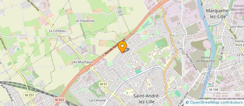 localisation de l'entreprise ORTHOS & CIE  MARQUETTE-LEZ-LILLE