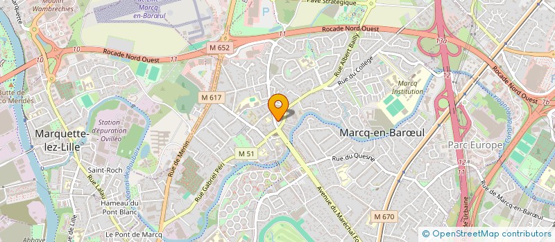 localisation de l'entreprise ORTHOSMILE CONSULTING à MARCQ-EN-BARŒUL