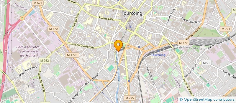 localisation de l'entreprise ORTHOSPORT à TOURCOING