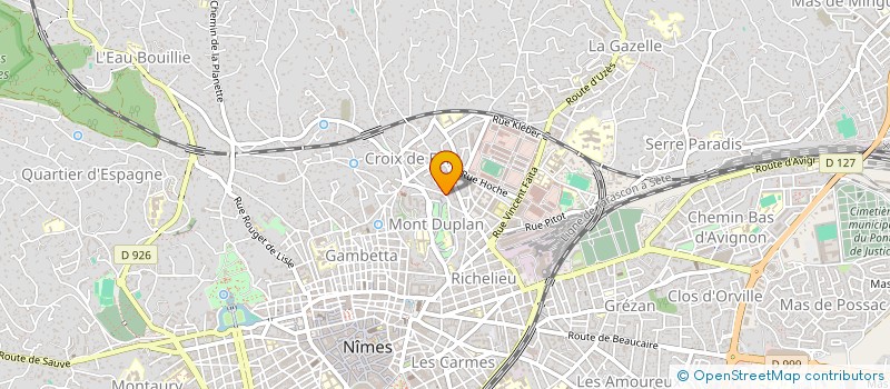 localisation de l'entreprise ORTHOSUD à NIMES