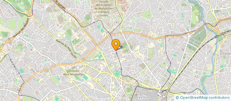 localisation de l'entreprise ORTHOSUD RESEARCH à MONTPELLIER