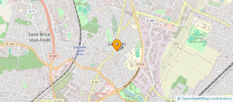 localisation de l'entreprise ORTHOTECHNIC à SARCELLES