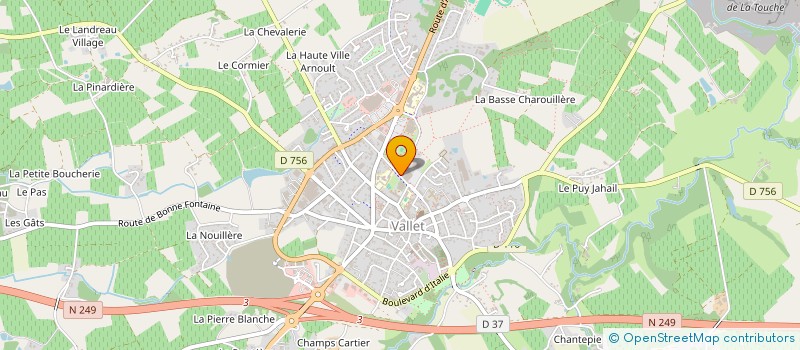 localisation de l'entreprise ORTHOVALLET  VALLET