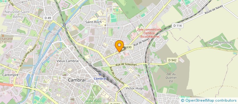 localisation de l'entreprise ORTHOWAY à CAMBRAI