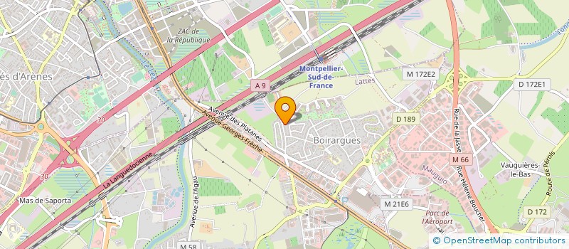 localisation de l'entreprise ORTI 2 à LATTES