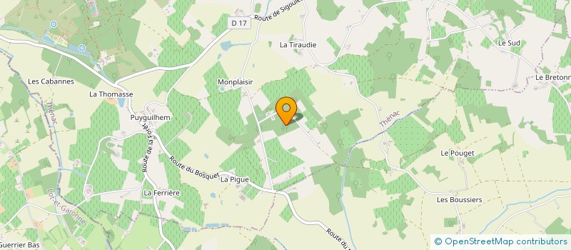 localisation de l'entreprise ORTIANE  SIGOULES-ET-FLAUGEAC