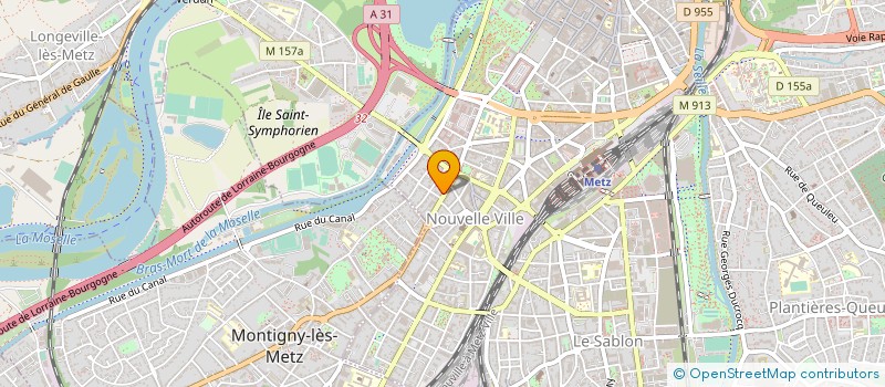 localisation de l'entreprise ORTIES  METZ