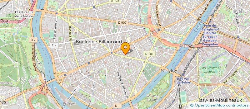localisation de l'entreprise ORTILAME à BOULOGNE-BILLANCOURT