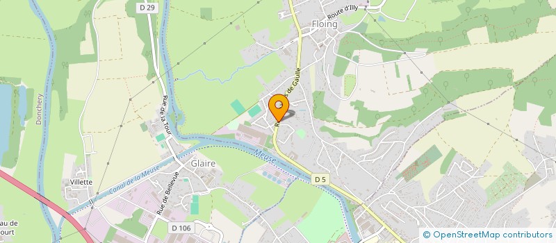 localisation de l'entreprise ORTILLON à FLOING