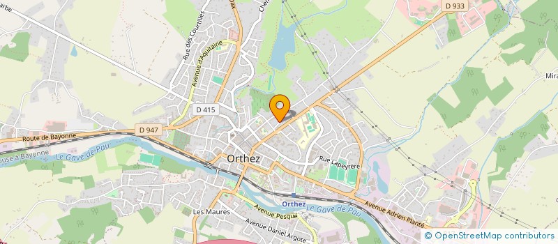 localisation de l'entreprise ORTIMBLO à ORTHEZ