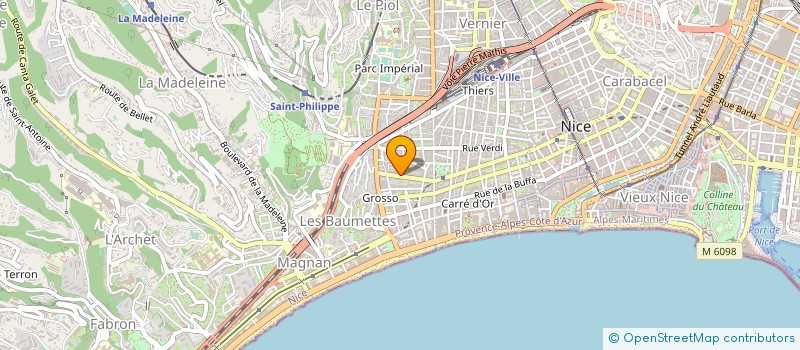 localisation de l'entreprise ORTIN à NICE