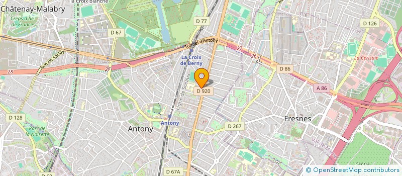 localisation de l'entreprise ORTIN 96 ANTONY à ANTONY