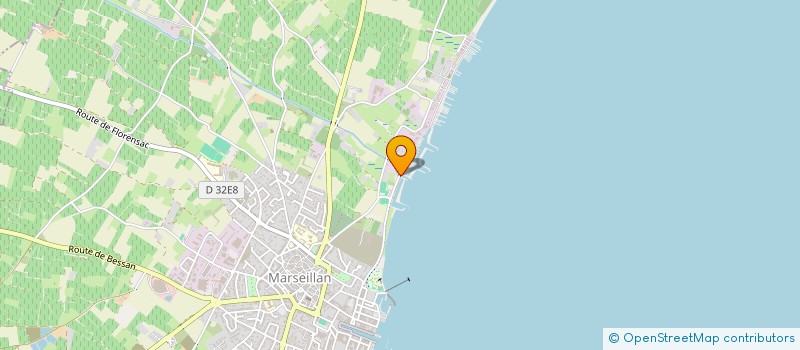 localisation de l'entreprise ORTIN ET FILLES à MARSEILLAN