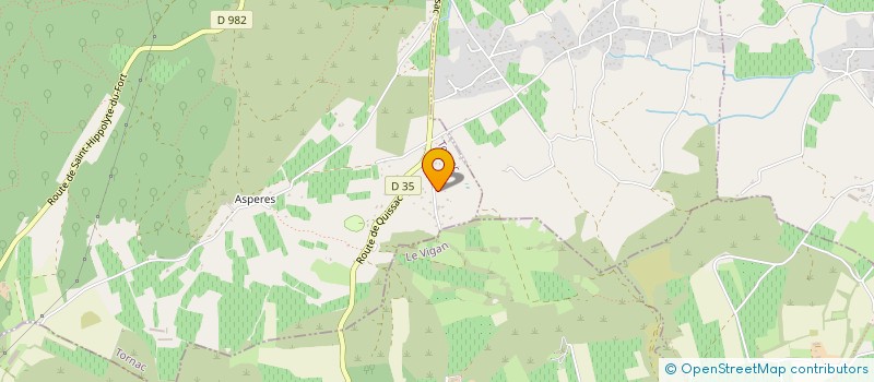 localisation de l'entreprise ORTIS à TORNAC