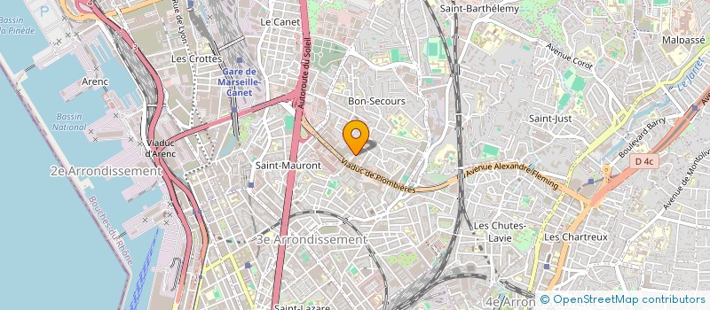 localisation de l'entreprise ORTIZ à MARSEILLE