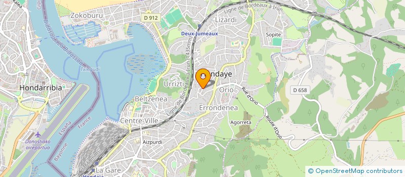 localisation de l'entreprise ORTIZ  HENDAYE