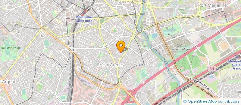localisation de l'entreprise ORTIZ DIFFUSION à MONTPELLIER
