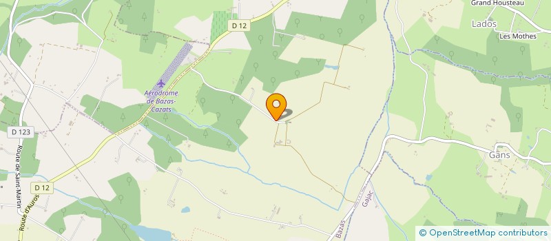 localisation de l'entreprise ORTOLAN  BAZAS