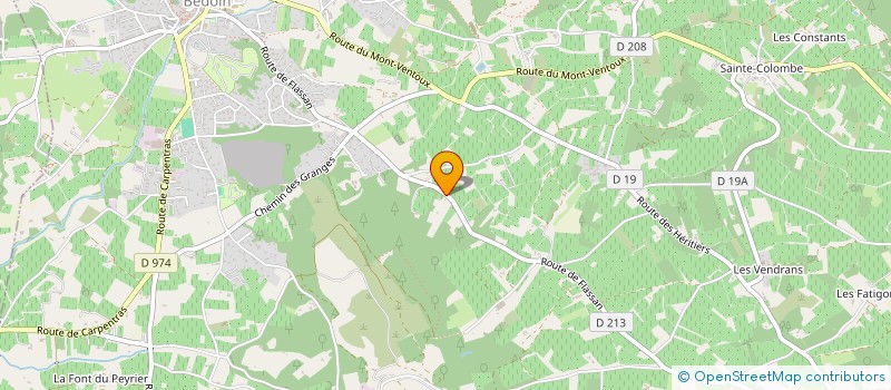 localisation de l'entreprise ORTOMAT à BEDOIN