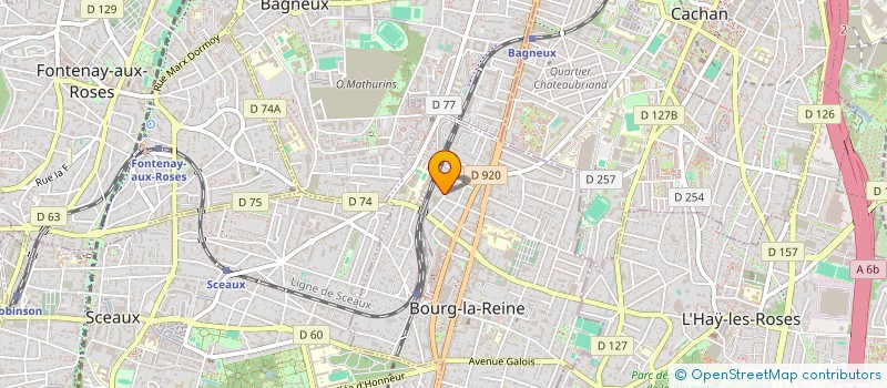 localisation de l'entreprise ORTOSOFT à BOURG-LA-REINE