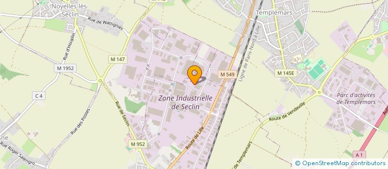 localisation de l'entreprise ORTUS à SECLIN