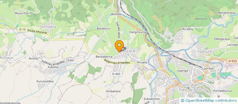 localisation de l'entreprise ORTZADARRA  ASCARAT