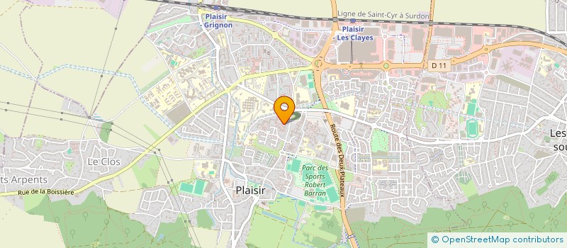 localisation de l'entreprise ORUDIA  PLAISIR