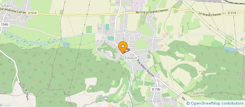 localisation de l'entreprise ORUS  IZEAUX
