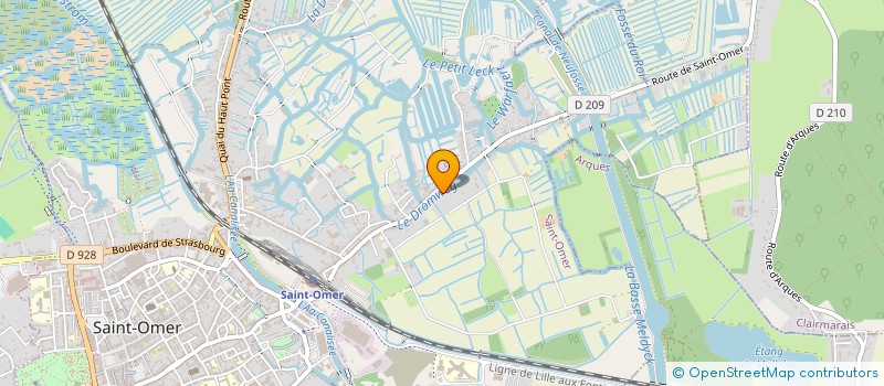 localisation de l'entreprise ORUS  SAINT-OMER