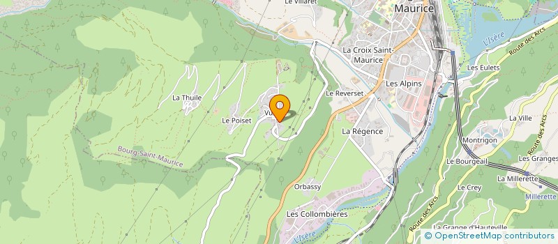 localisation de l'entreprise ORUS à BOURG-SAINT-MAURICE