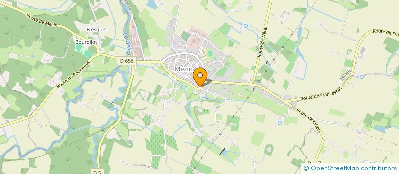 localisation de l'entreprise ORUS  MEZIN