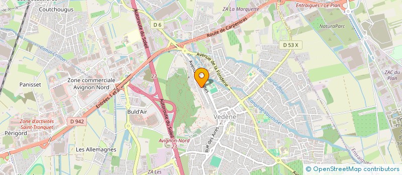 localisation de l'entreprise ORVA  BEDARRIDES