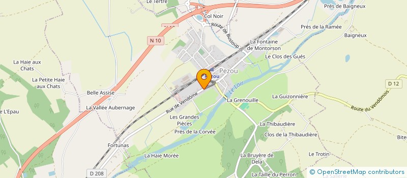 localisation de l'entreprise ORVA  FAYE