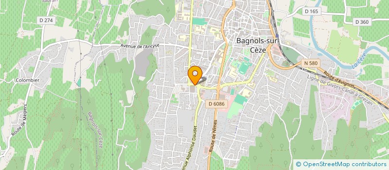 localisation de l'entreprise ORVAL  BAGNOLS-SUR-CEZE