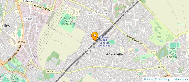 localisation de l'entreprise ORVAN à ARNOUVILLE