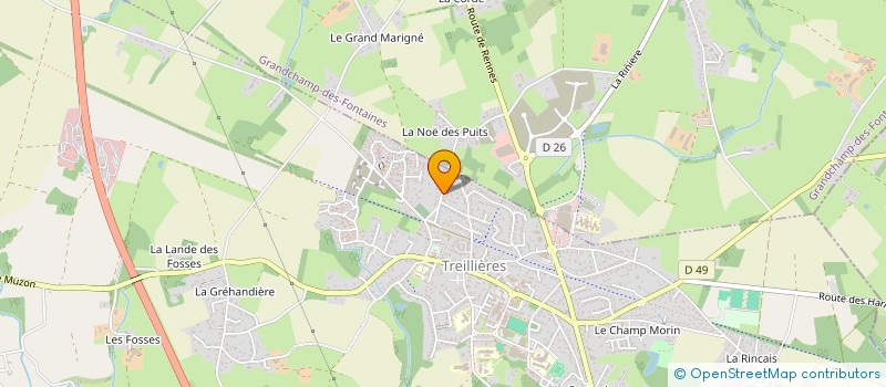 localisation de l'entreprise ORVAULT 44  TREILLIERES