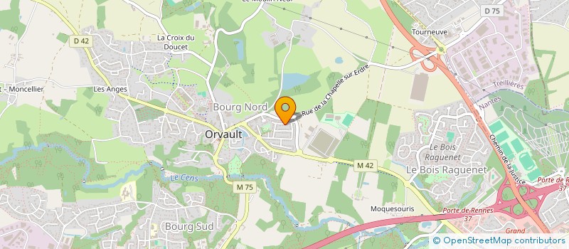 localisation de l'entreprise ORVAULT BOUGE DANS LE BON CENS à ORVAULT