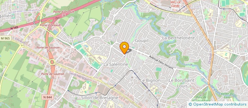 localisation de l'entreprise ORVAULT - OUAGA à ORVAULT
