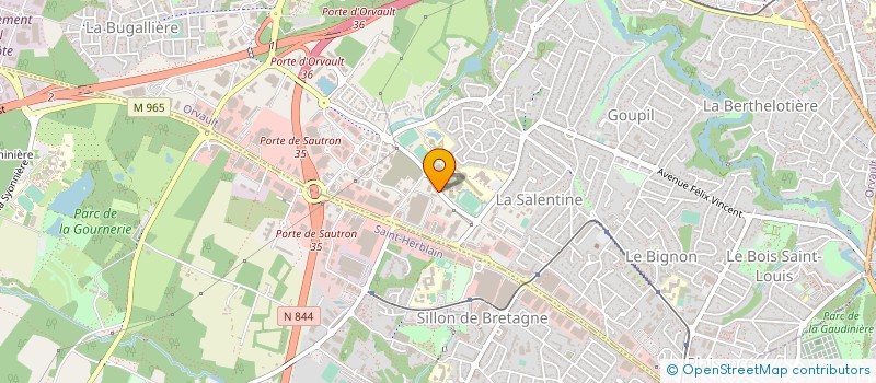 localisation de l'entreprise ORVAULT RACING CLUB à ORVAULT