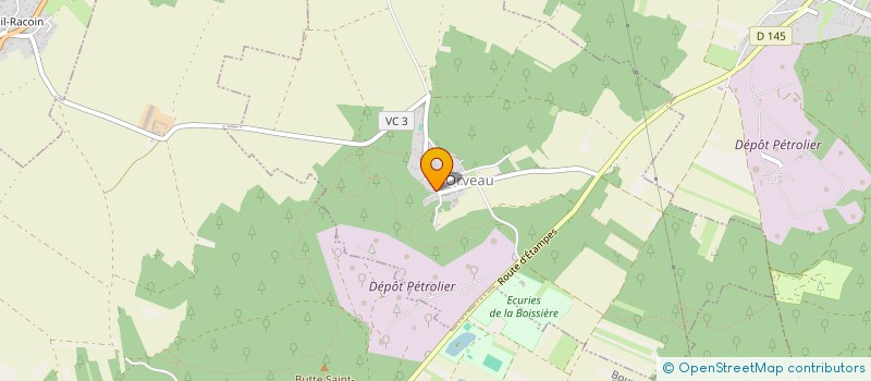 localisation de l'entreprise ORVEAU EN FETES  ORVEAU