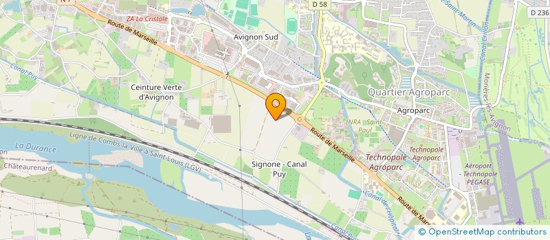 localisation de l'entreprise ORVEGA  AVIGNON