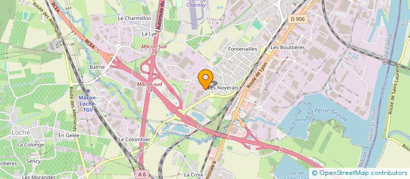 localisation de l'entreprise ORVEMA à MACON