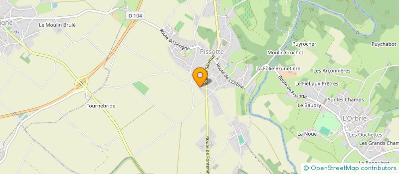 localisation de l'entreprise ORVERT SERVICES à PISSOTTE