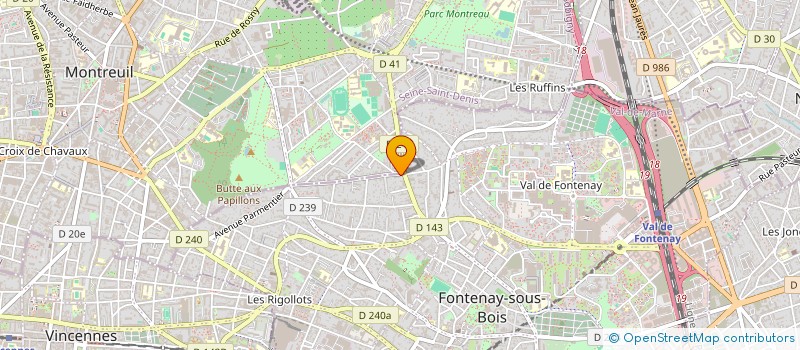 localisation de l'entreprise ORVI COMPUTING  FONTENAY-SOUS-BOIS