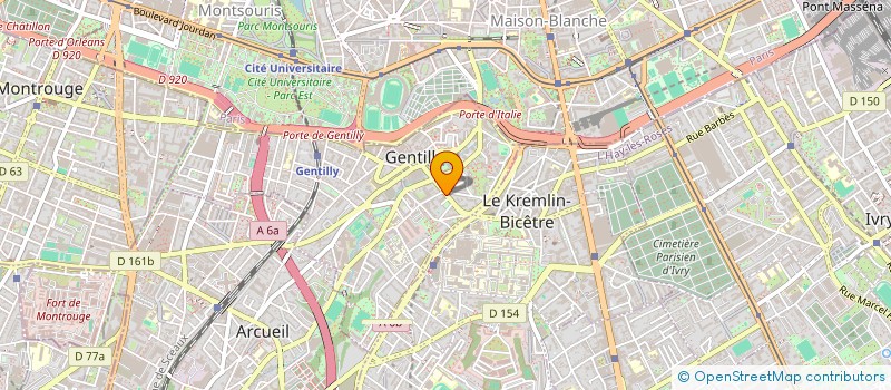 localisation de l'entreprise ORVIF  GENTILLY