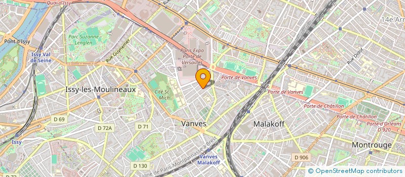 localisation de l'entreprise ORVISION  VANVES