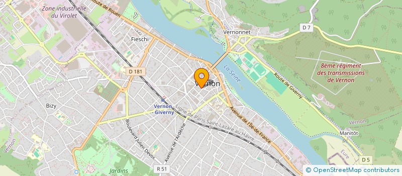 localisation de l'entreprise ORY FLEURS à VERNON