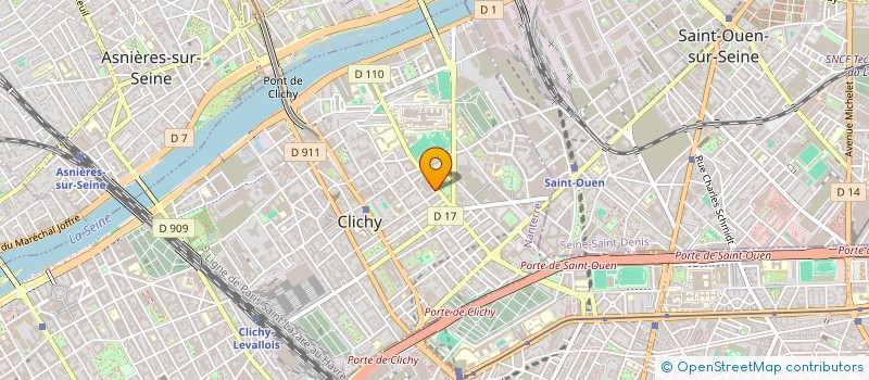 localisation de l'entreprise ORY9SORTATION SAS à CLICHY